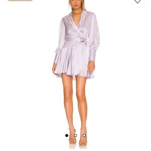 Zimmermann silk wrap mini dress